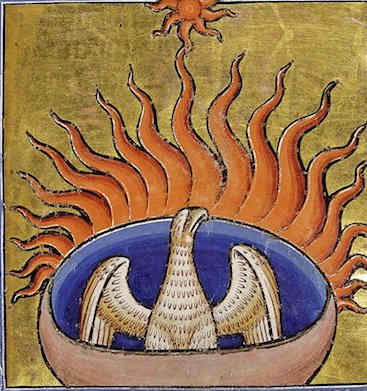 The phoenix is a symbol of rebirth from the ashes of the past. It is also representative of the victory of life over death.