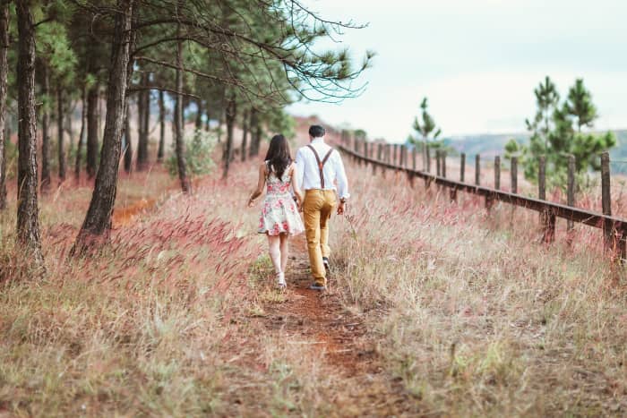 When you and your partner start to feel anxious, bored, or restless, a good long walk together can provide instant stress relief.