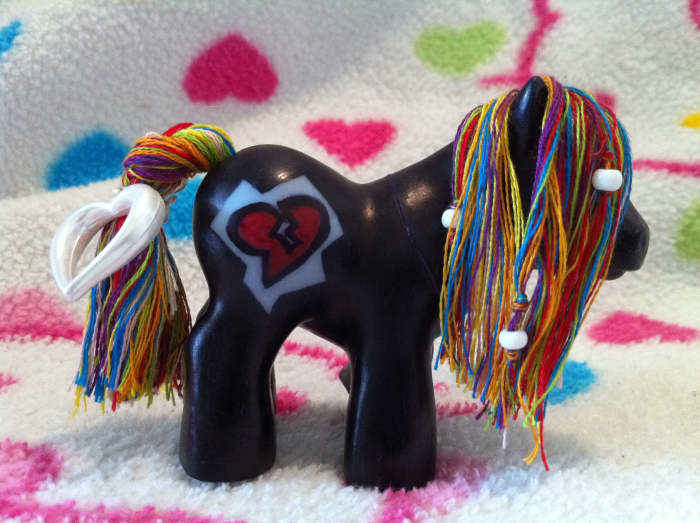 Here's a My Little Pony knockoff I received as a gift and turned into a custom OOKMLP
