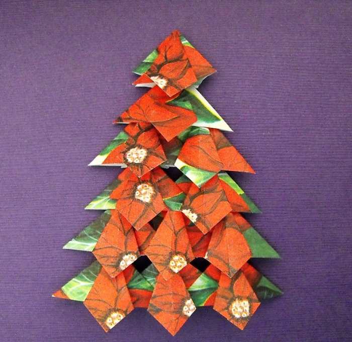 Tea Bag Folding Christmas Tree Pattern Holidappy