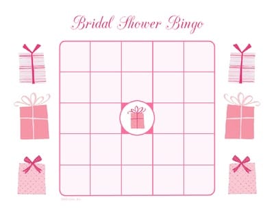 Bridal Shower Bingo