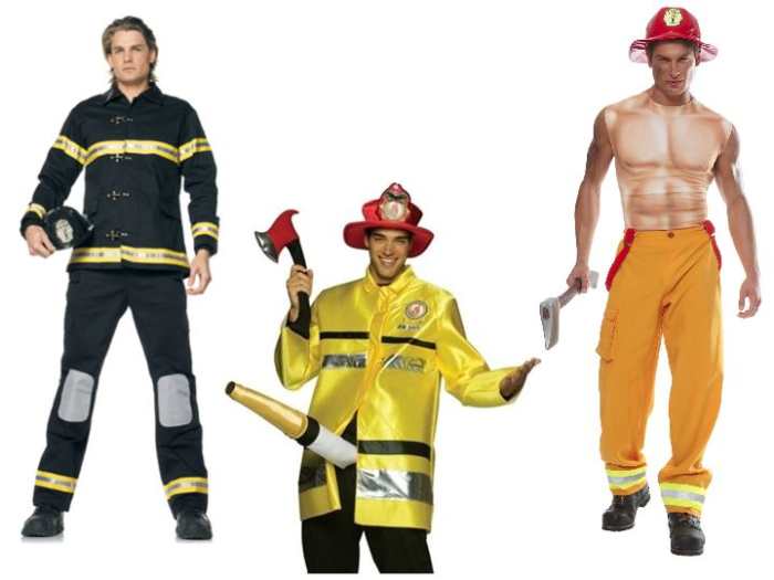 Male firefighter costumes