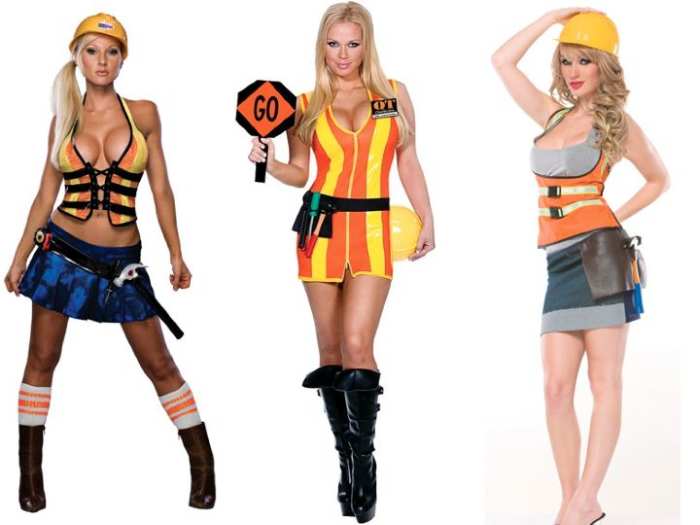 Female construction worker costumes