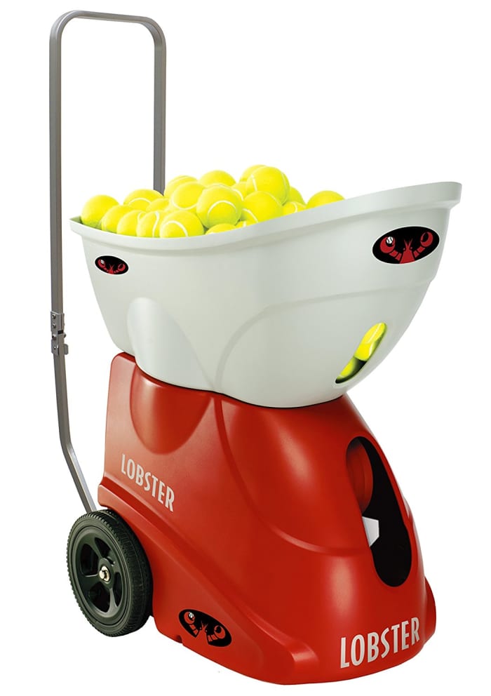 The Lobster Sports Elite 2 Portable Tennis Ball Machine. Not the cheapest gift, I'll admit but pretty darn cool, in my experience.