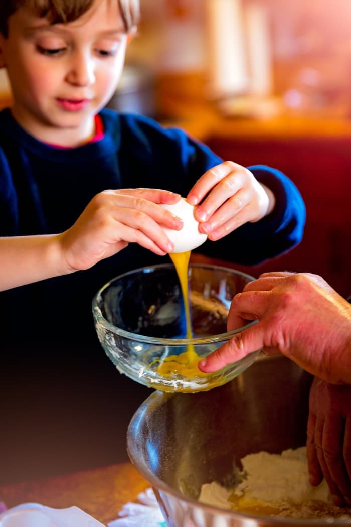 Why not put a pouch of baking mix in a child's stocking? They can use it that day to bake a small treat for the desert table.
