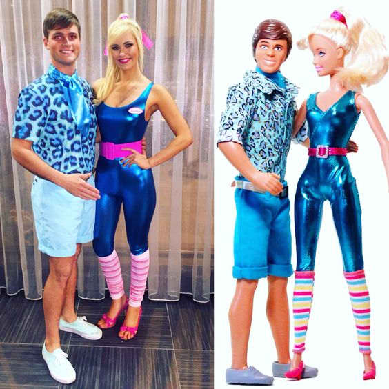 Barbie and Ken would make an entertaining couple's Halloween costume for your next party! This can be a pretty simple costume. Raid your mother and father's closets for crazy outfits from the '80s and do your hair and makeup to look like them!