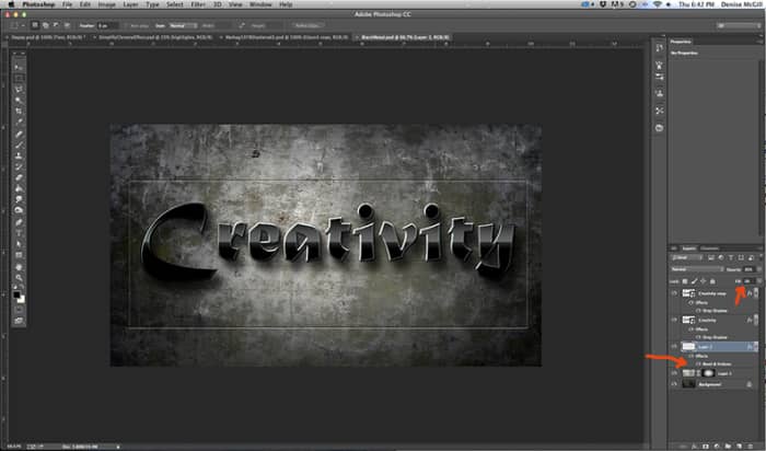 Adobe Photoshop Tutorial: Glossy Black Metal Text Effect - HubPages