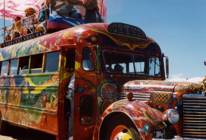 "Further" was the psychedelic bus that Ken Kesey and the Merry Pranksters famously took on trippy road trips.