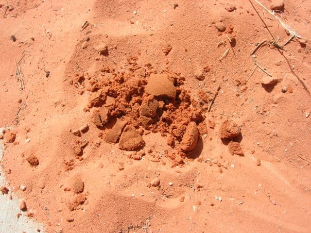 ...as it dries, the center crumbles and it breaks. You need dirt for the core.