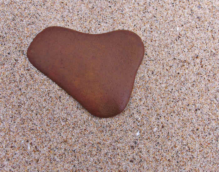There are literally thousands of brown stones on the beaches of Southwest Michigan, but this one is a special treasure!