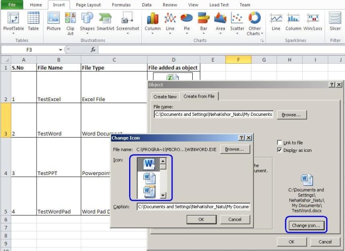 How to Embed a File as an Object in an Excel Worksheet - HubPages