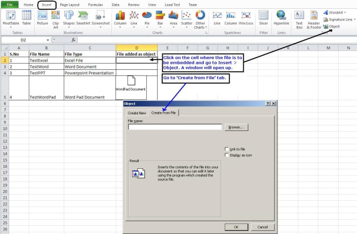 how-to-embed-a-file-as-an-object-in-an-excel-worksheet-turbofuture