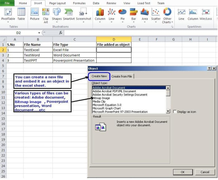 How to Embed a File as an Object in an Excel Worksheet - TurboFuture