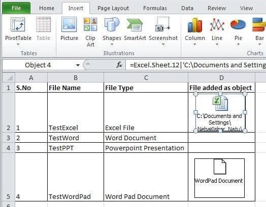 How to Embed a File as an Object in an Excel Worksheet - TurboFuture