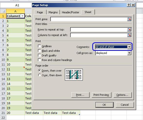 How to Print Comments Attached to a Cell in Microsoft Excel - TurboFuture