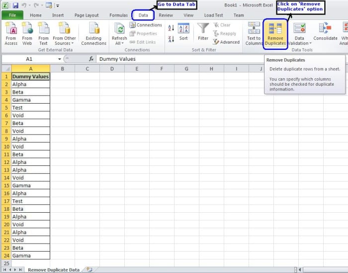 How to Remove Duplicates From an Excel Sheet - HubPages