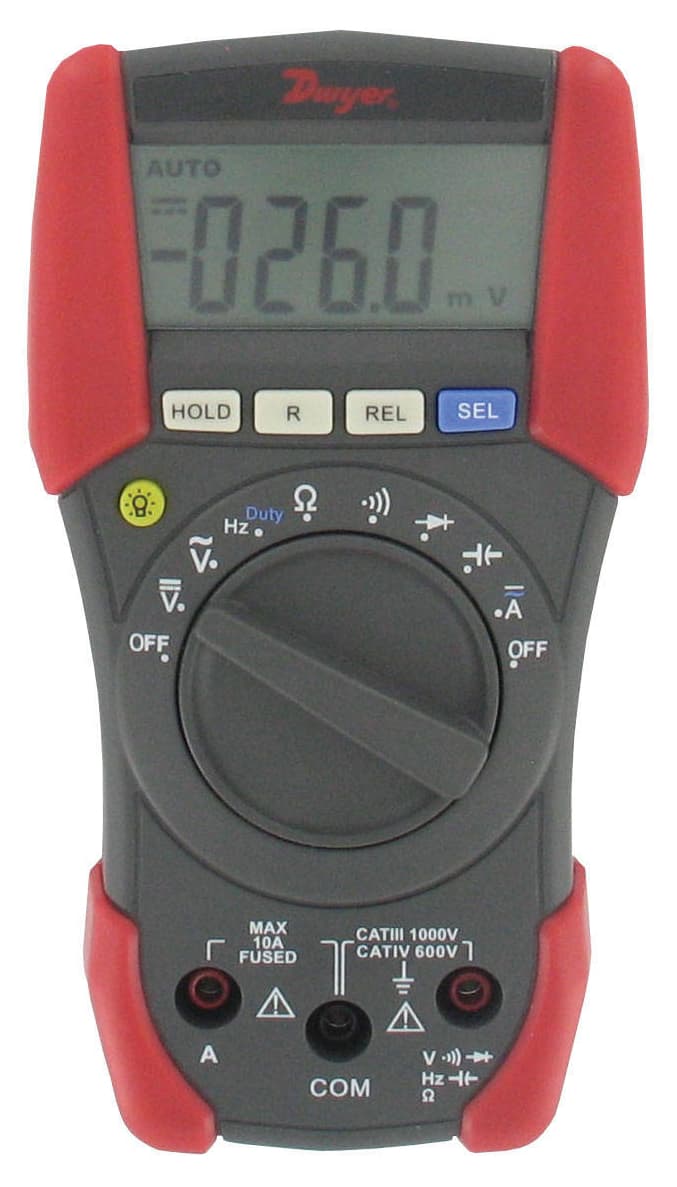 An auto-ranging multimeter does not need to have different value positions at the central knob, because it can sense the range of the value measured and switches to the best selection automatically.