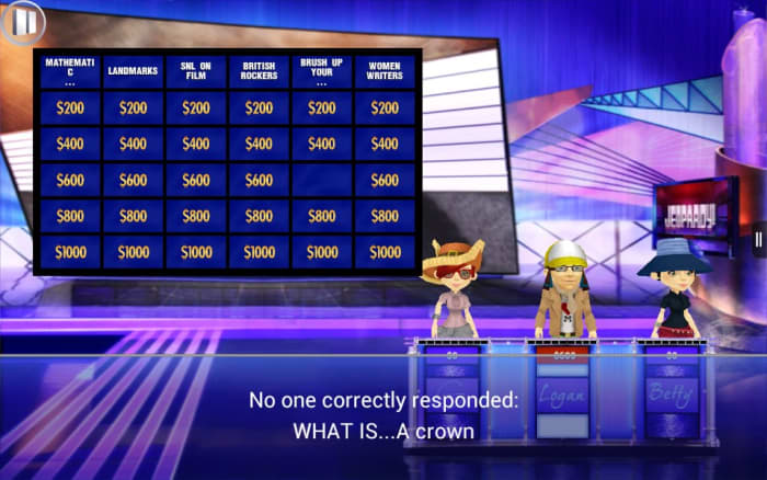 Jeopardy as we know and love it. Hopefully they'll make the Rock N Roll version. I really miss that.