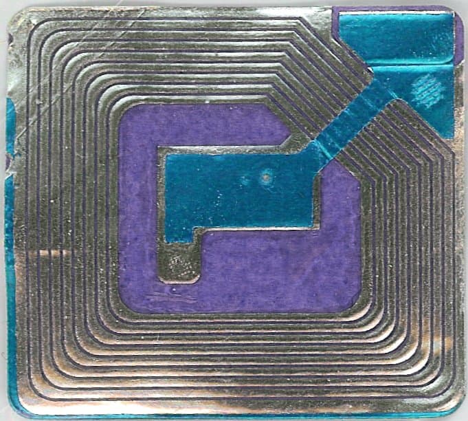 This small tag is used by a certain store for their tracking and inventory purposes.