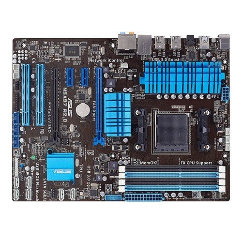 A solid alternative to the Gigabyte board above is the Asus M5A97 which features Asus' Energy Processing Unit and TurboV processing unit. It's also a solid option if you're building a Home Theater Gaming PC with PC Remote GO!