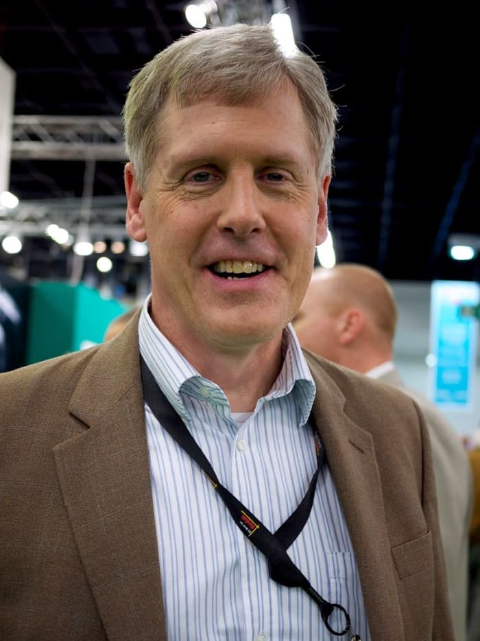 Steven Sasson, the inventor of the first portable digital camera. He made the camera in 1975 by cobbling together parts from other photographic devices.