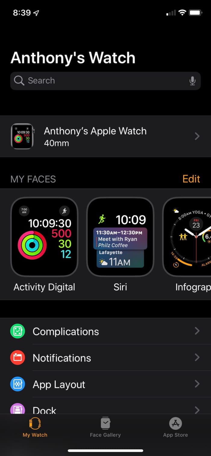 cara setting apple watch