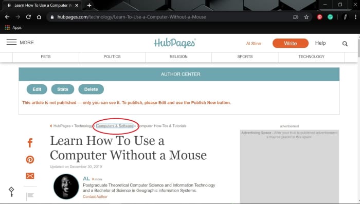 Learn How to Use a Computer Without a Mouse - HubPages