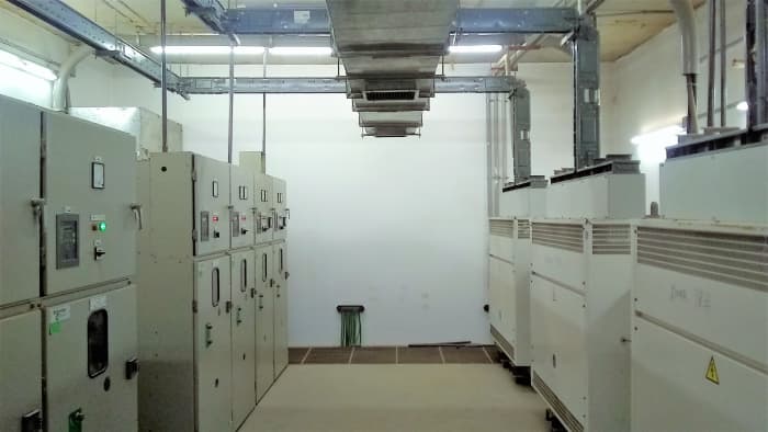 MiCom relays protecting dry-type transformers in a typical building substation. Bus-Tie Ducts or BTDs can be seen connecting transformers with switchgears.