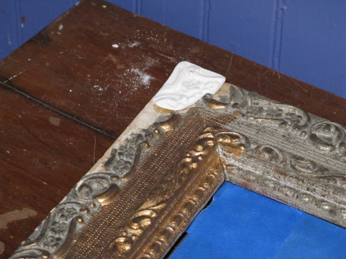 Close up of Damage and Repair in Place