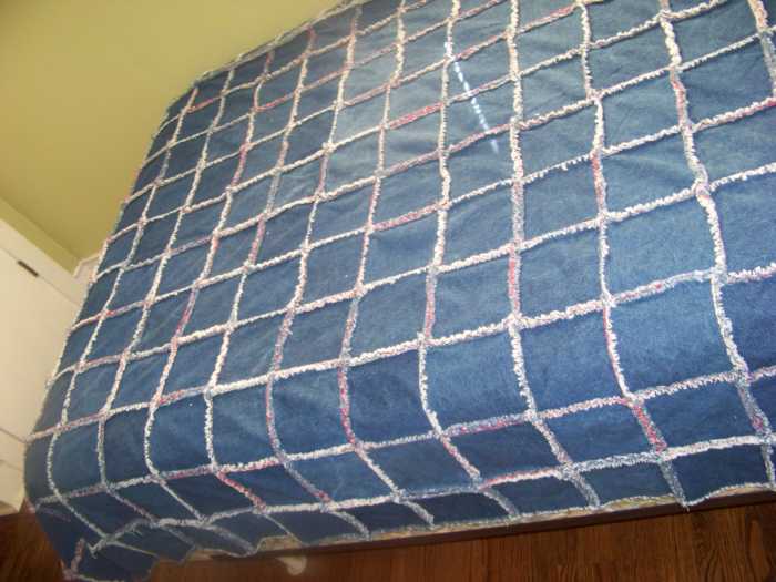 How to Make a Denim Rag Quilt With StepbyStep Photo Guide
