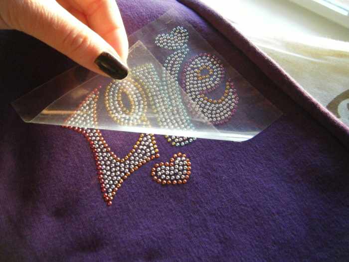 How to Glue and Iron Rhinestones Onto Shirts and Clothes