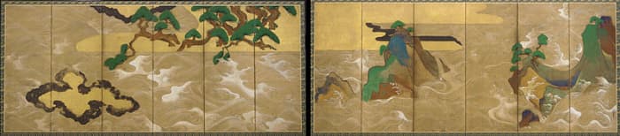 "Waves at Matsushima" by 17th century Japanese artist Tawaraya Sotatsu.