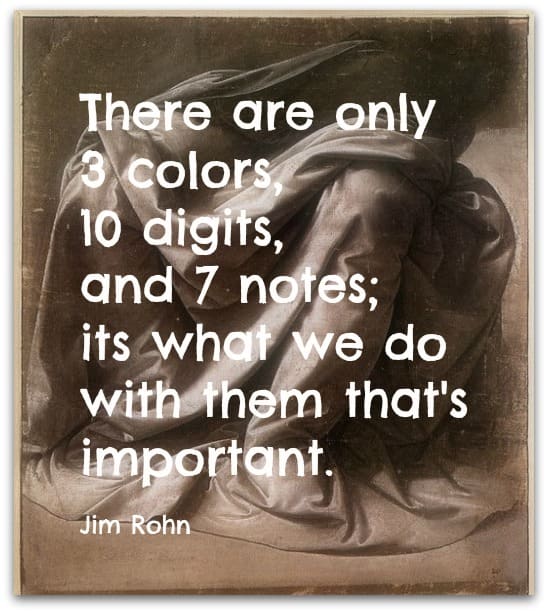 Painting is like music. Harmony and rhythm are very important