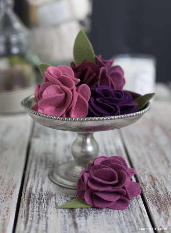Exquisite Folded Felt Roses