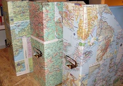 39 Creative Old Map Craft Ideas - FeltMagnet