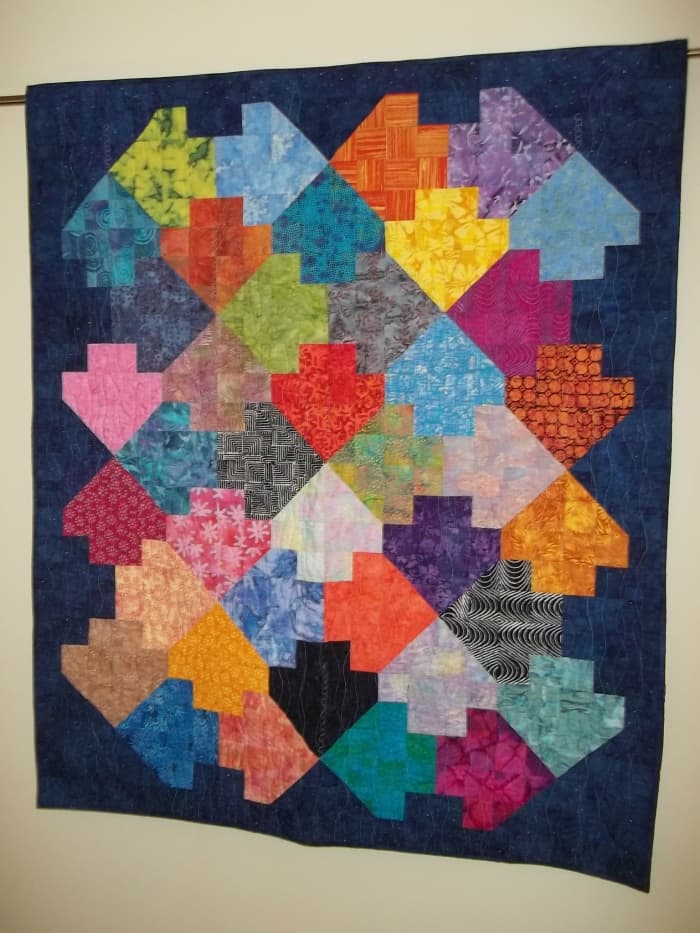"Indonesian Arrow Fish," my original design. Won 2nd place in its category at a non-juried show.