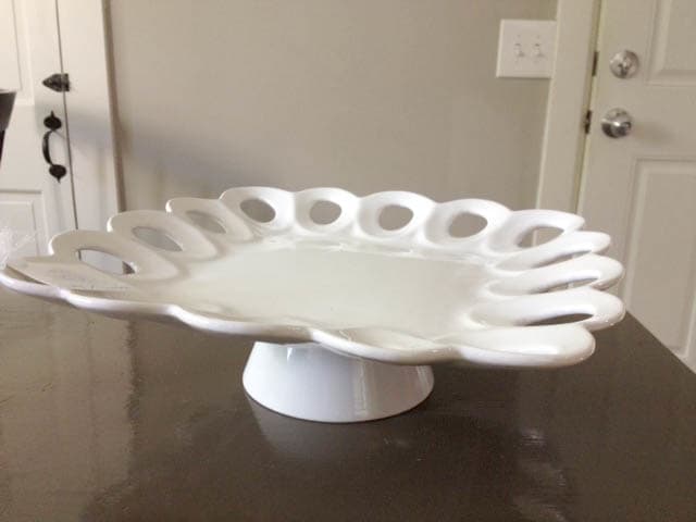 Choose various sizes and shapes. Larger plates or platters work well for appetizers.