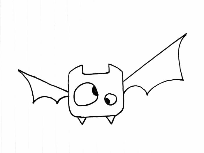 How to Draw a Cute Cartoon Bat: Easy Step-by-Step Tutorial - FeltMagnet