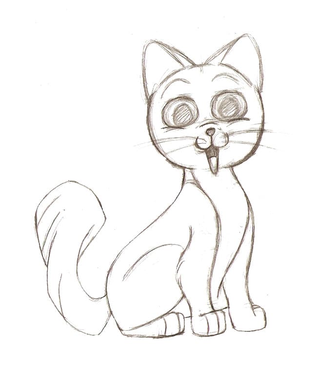 Drawing a Cartoon Cat - HubPages