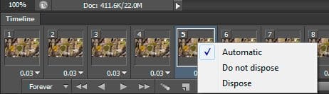 Editing specific frames in Photoshop