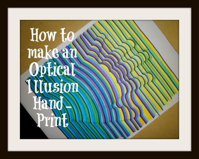 How to Draw a Colorful 3D Handprint Optical Illusion Art
