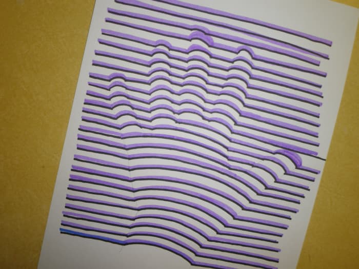 How to Draw a Colorful 3D Handprint Optical Illusion Art