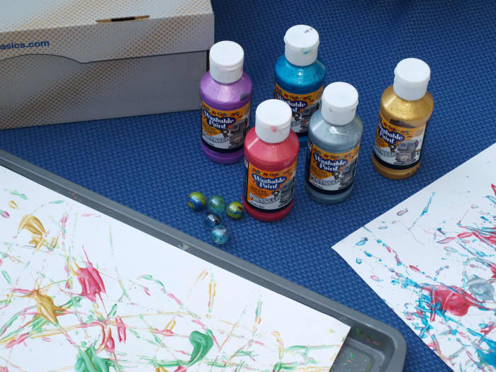 How to Paint With Marbles