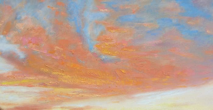 "Mix twice the paint that you think you are going to need, and use it all." Where Yesterday Meets Tomorrow, oil on canvas, detail. By Robie Benve, all rights reserved.