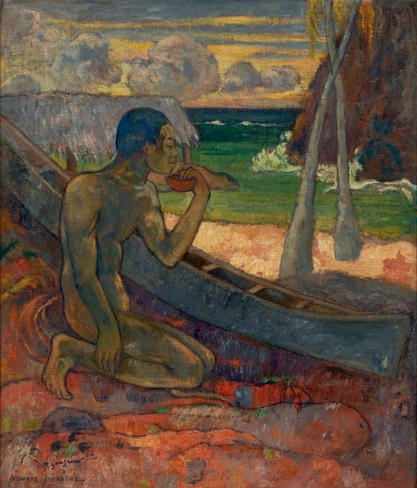 Poor Fisherman, 1896, by Paul Gauguin. Look How Many Greens, Blues, Reds, and Neutral Colors.