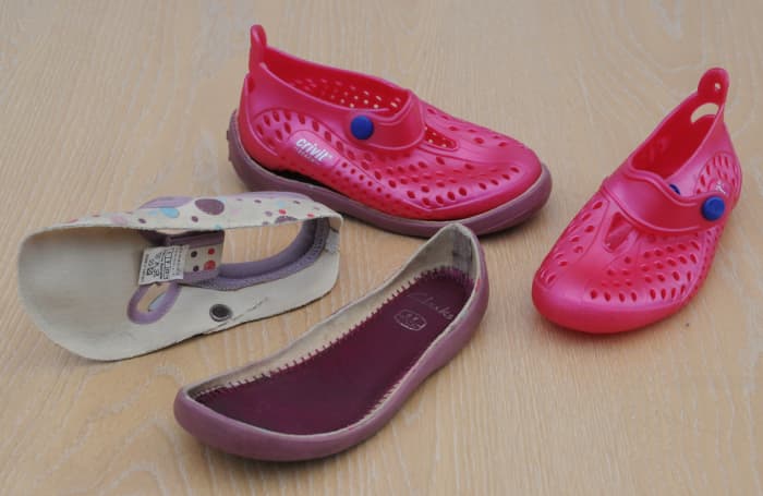 Crivit Beach Shoes and Recycled Soles from the Clarke's range of shoes selected especially for their high sides.