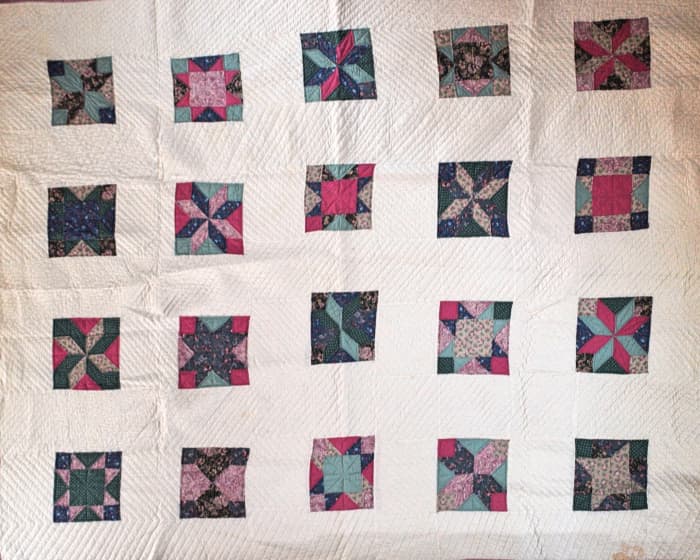 For my very first quilt, I made a queen-sized one. It took me over a year. Look closely and you'll see pretty much every other mistake that is listed in this article too.