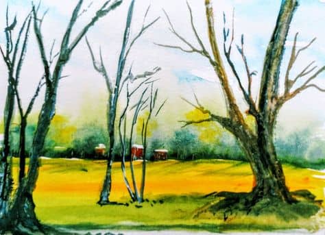 When you go outside to paint (otherwise known as plein air painting), you need to paint really fast.