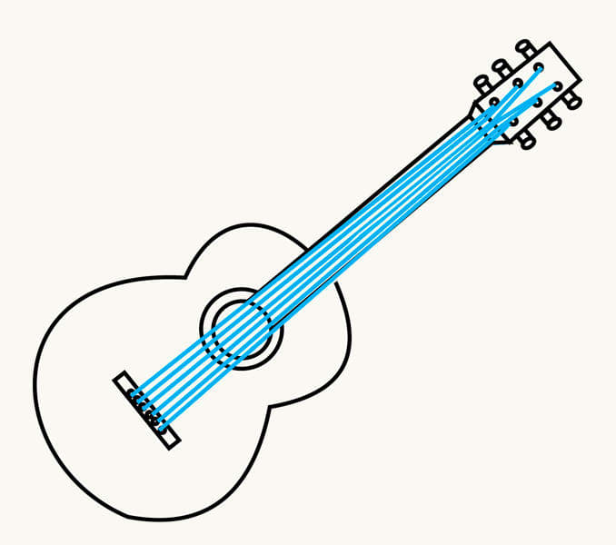 Step-by-Step: How to Draw a Guitar - FeltMagnet