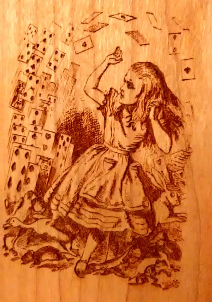 I love tactile art. The laser makes a great paintbrush...especially good for adding my own little secrets!